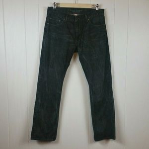 Banana Republic 33W 30L Black Gray Faded Jeans